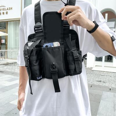 Brusttasche Sling Brusttasche Outdoor Arbeitsausrüstung Rucksack Weste Stil Rucksack Hüfttaschen Brusttaschen