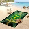 Norwich City Personalized Printed Beach Towel Soccer Logo Support Custom Name Text Absorbent Towel For Sport Travel Special Gift
