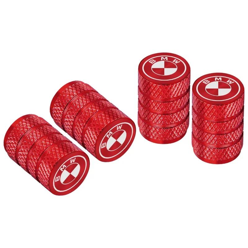 4Pcs Car Tire Valve Stems Cap Knurling Style Tire Valve Cap Aluminum Tire Wheel Stem Air Valve Cap for BMW M E90 E91 E92 X3 X5