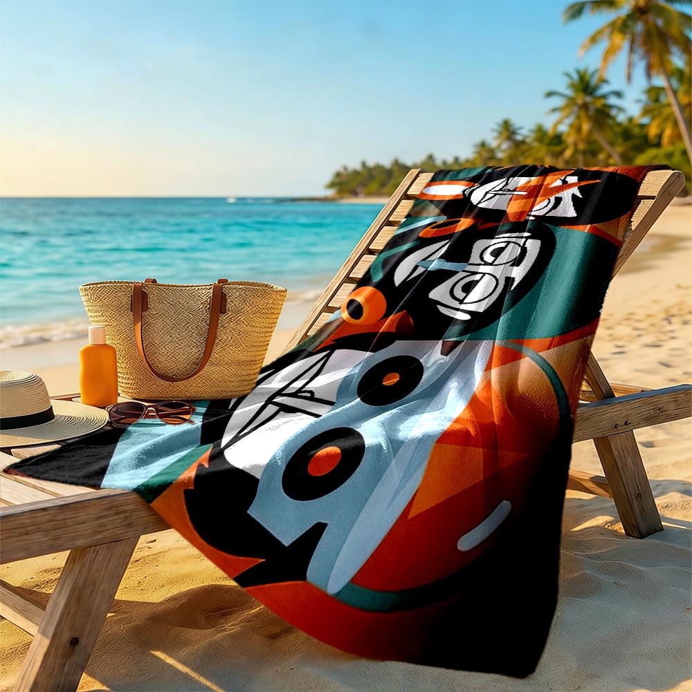 Incredibox Beach Towel Super Soft Microfiber Quickdry Fabric Comfortable Lightweight Portable for Swimming,Beach,Camping, Travel, Beach Accessories,Gy