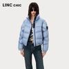 Jinyujie 2024 Winter Leichte Stehkragen Pufferjacke