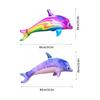 Inflatable Dolphin Rainbow Inflatable Toy Inflate Pool Beach Birthday Party Decoration Float Water Sports Inflatable Toy