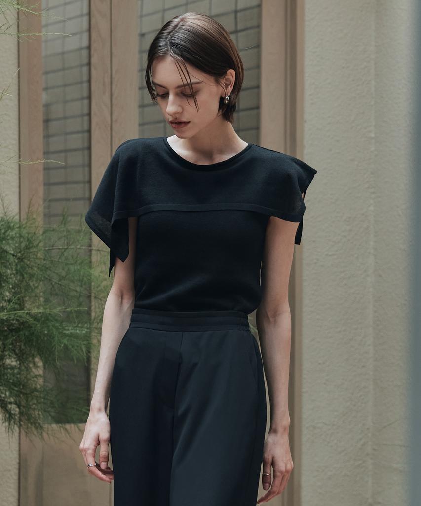 ZEROSTREET [2 Colors] Le Zero Summer Flow Cape Knit