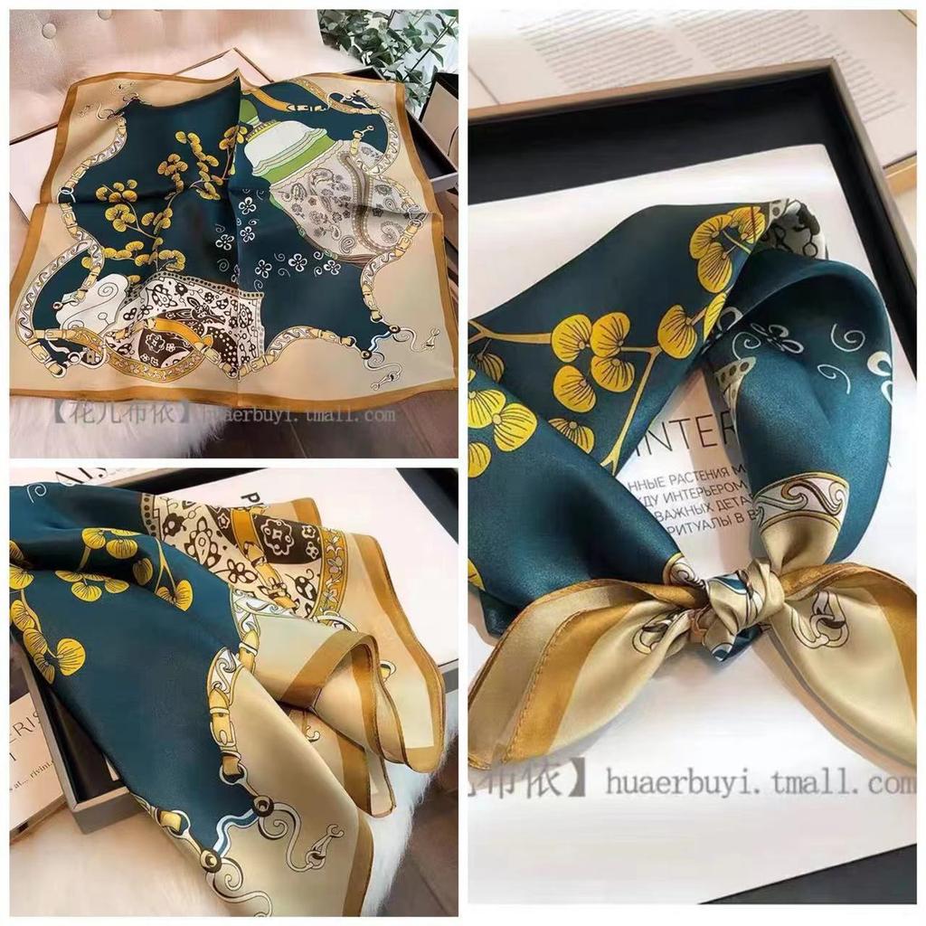 Eleganti Foulard di Seta da Donna Con Centinaia di Camicie, Assistenti di Volo, Decorazione Professionale, Protezione del Collo, Foulard, 70 Foulard Quadrati Piccoli.