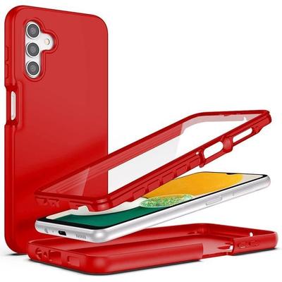 Protective Case - PROSHOP - for Samsung A13 5G - Red - Shockproof - Scratch-resistant