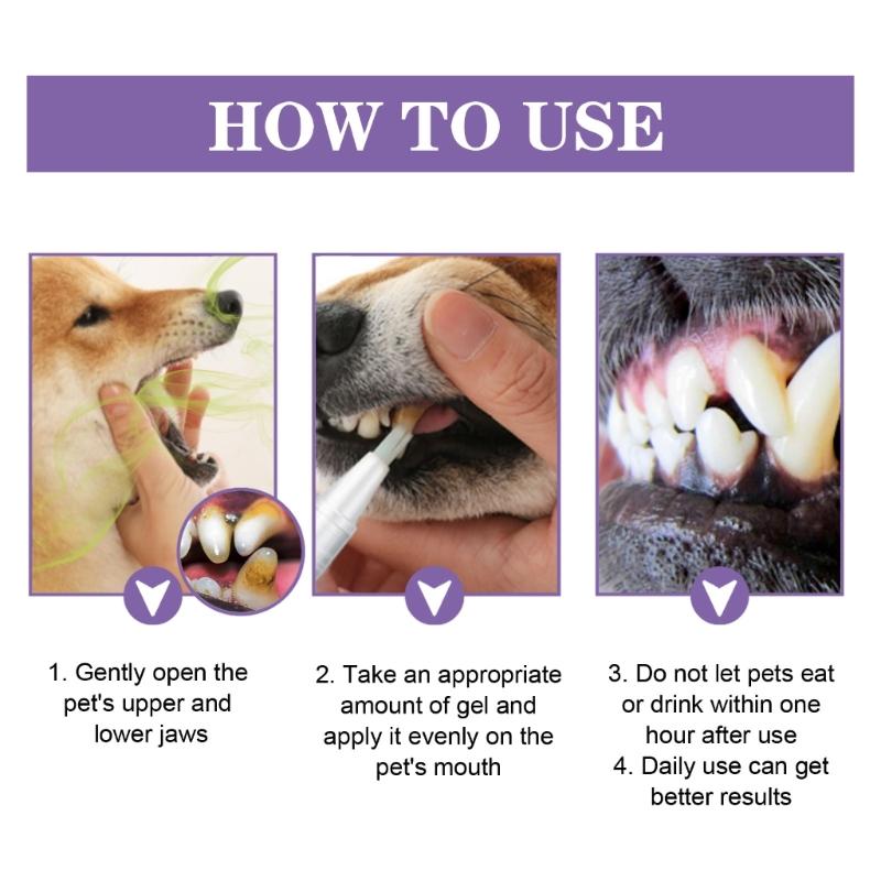 Profesionální gel Pet OralRepair pro hloubkové čištění zubů Psa Orální zdraví Opravný gel Jemné složení Zubní deodorizace