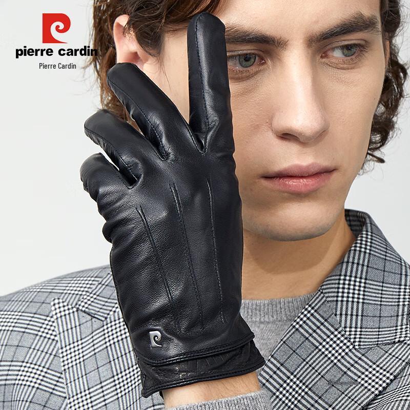 

Мужские теплые перчатки для вождения из козьей кожи Pierre Cardin M