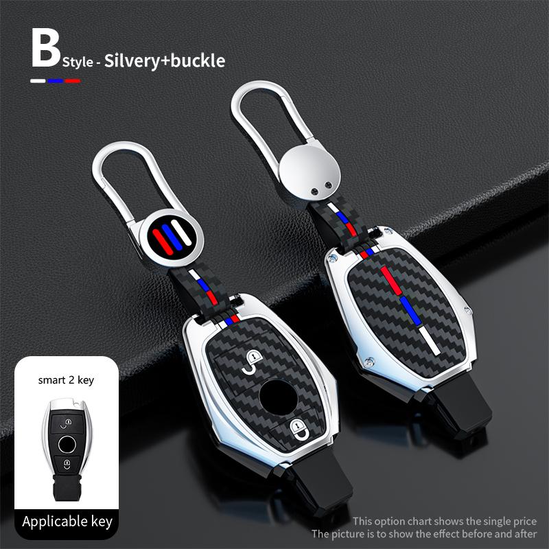Kryt pouzdra na klíče od auta Klíčenka pro Mercedes Benz třídy ABCS AMG GLA CLA GLC W176 W221 W204 W205 Držák na příslušenství Shell Keychain
