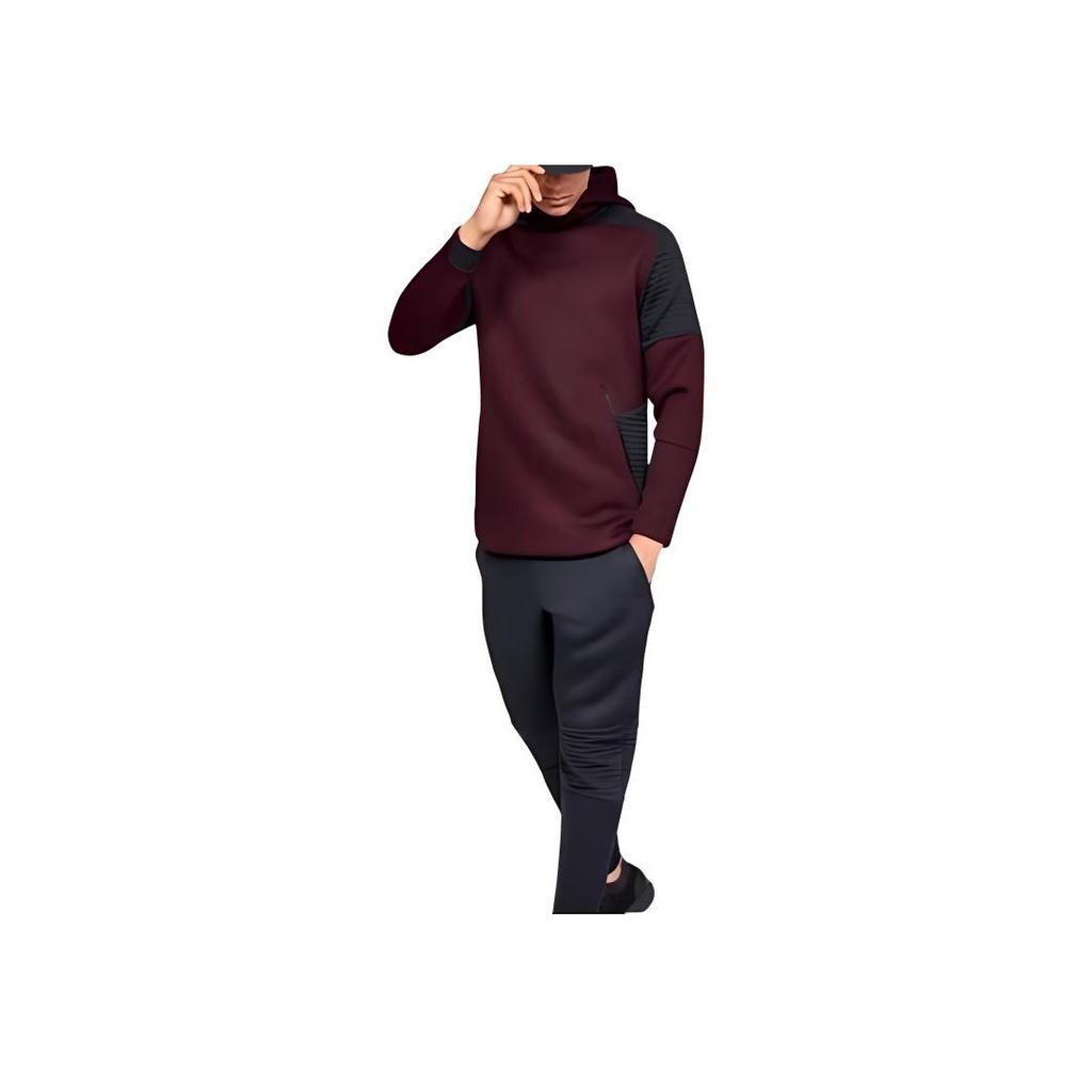 Under Armour Casual Pullover High Neck Long Sleeve Sweatshirt Men Sweatshirt Dark-Chestnut 1320704-600