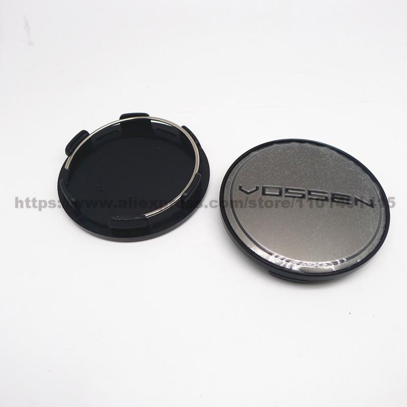 4pcs 68mm 63mm Vossen Wheel Center Cap Hub Car Rims Protective Hubcaps Dust-proof Plastic Cover