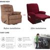 Jacquard Recliner Chair Cover 1 Seat/2 Seat Stretch Soft Sofa Slipcover Couch Cover Furniture Protector Chair Covers Washable