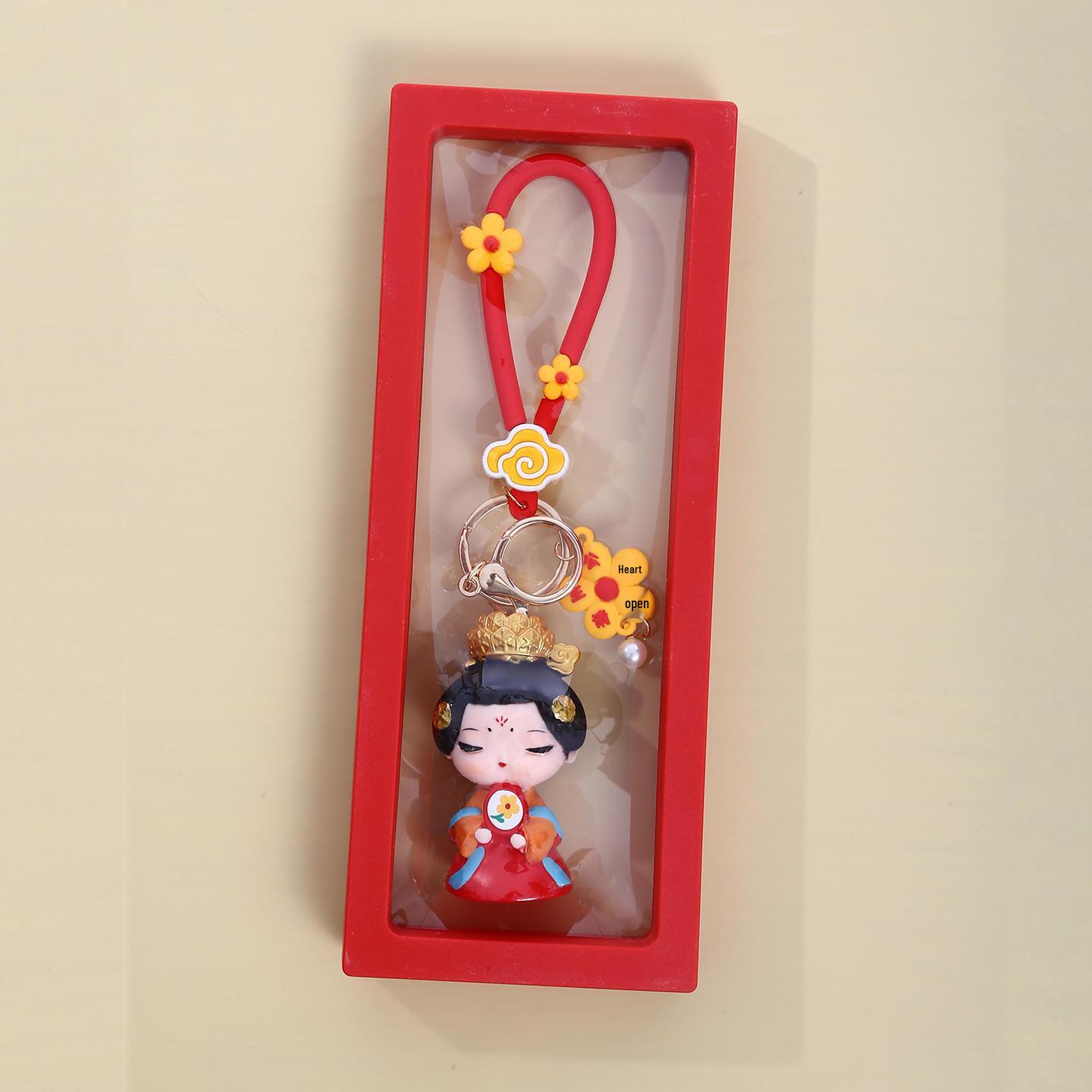 Tang Dynasty Xi an Cultural Keychain Pendant - Shaanxi Souvenir Gift for Friends & Family
