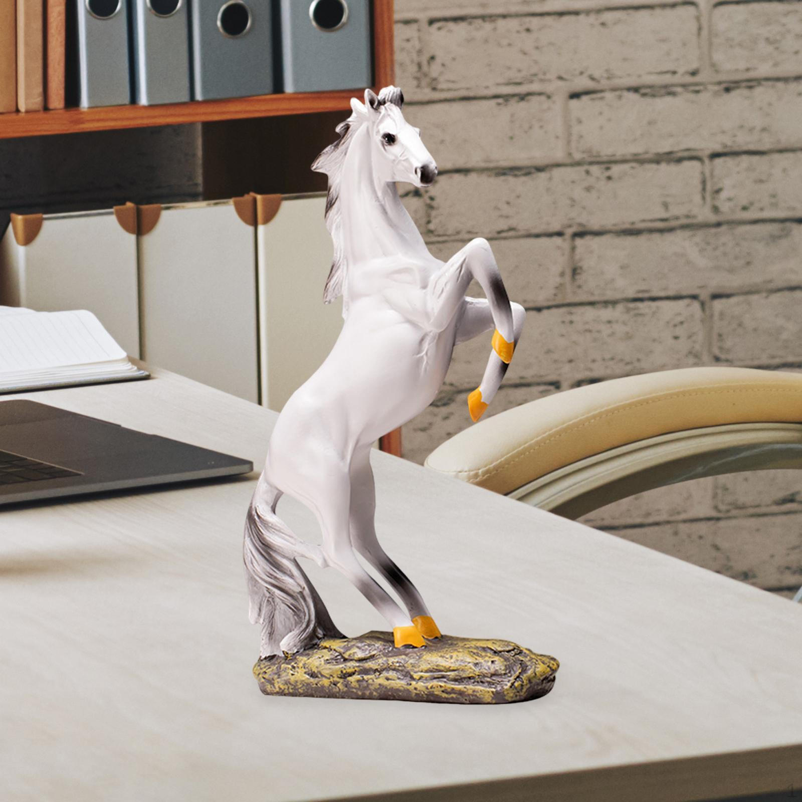

Horse Resin Statue Sculpture Bedroom Office Home Art Craft Entrance Shelf Decorative Room