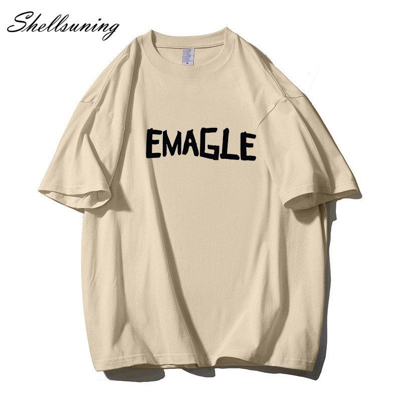 Shellsuning большие хлопковые футболки с графическим рисунком женские летние мягкие — фото 10