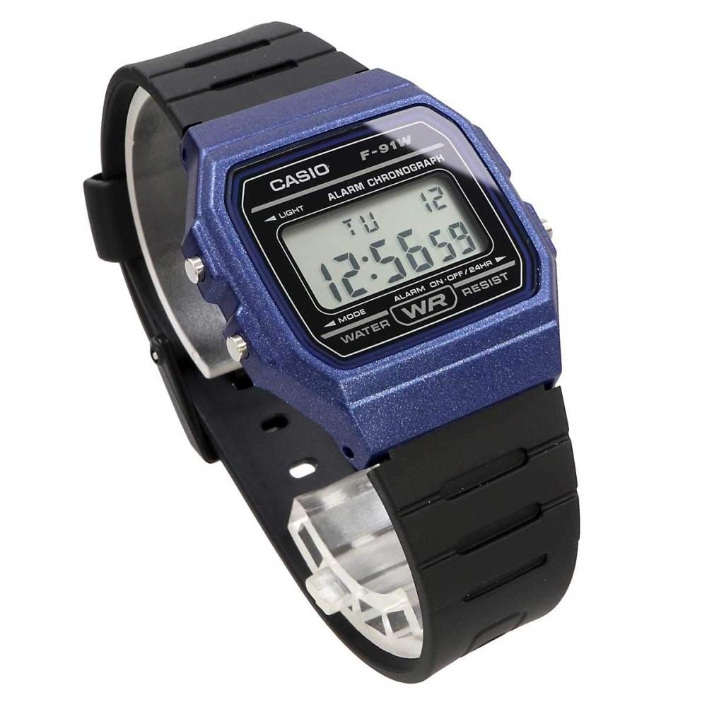 Casio CASIO Watch Quartz F-91WM-2A Unisex Cheap Casio Metallic Blue
