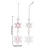 Holiday Snowflake Hanging Set of 4 Multipurpose Christmas Decoration Accessory Portable for Window Door and Wall