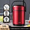 Winter Stainless Steel Insulated Multi-layer Lunch Box - Portable, Large Capacity, Keeps Food Hot for 24 Hours, Perfect for Home or Office.