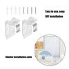 10/20Pcs Window Cordless Shade Brackets with Metal Clip for 25mm Pleated Shade Honeycomb Curtain Blinds Headrail Holder
