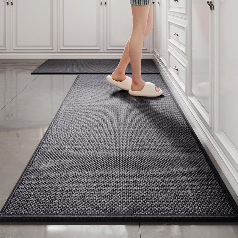 Kitchen Floor Mat Household Leave-In Wipeable Long Carpet Oil-Absorbing Water-Absorbing Dirt-Resistant Non-Slip Anti-Drop Mat
