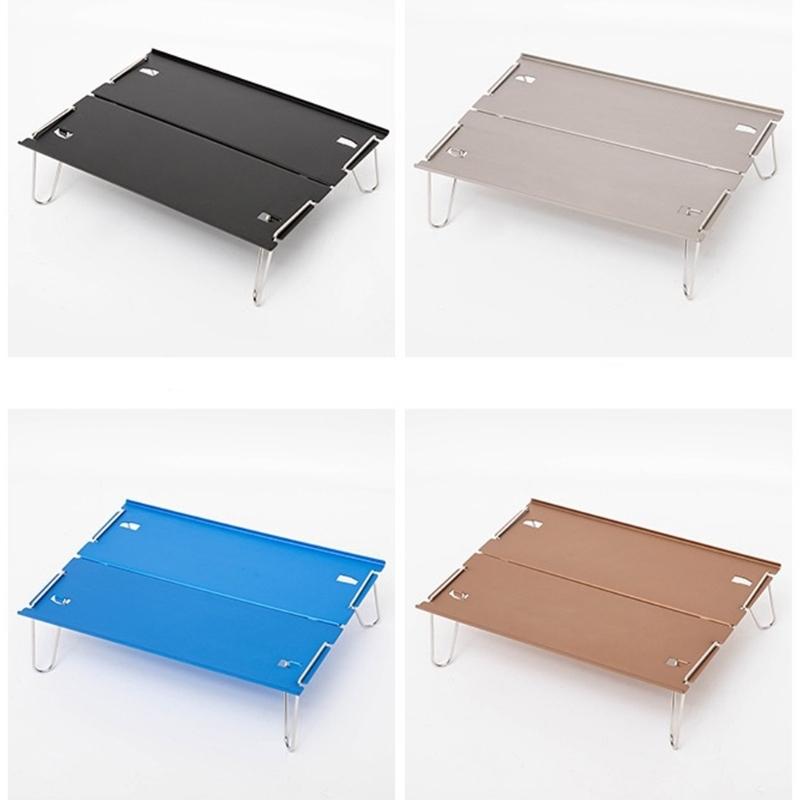 Light Weight Aluminum Folding Camping Table For Outdoor Picnics Hiking And Backpacking Portable Dining Table