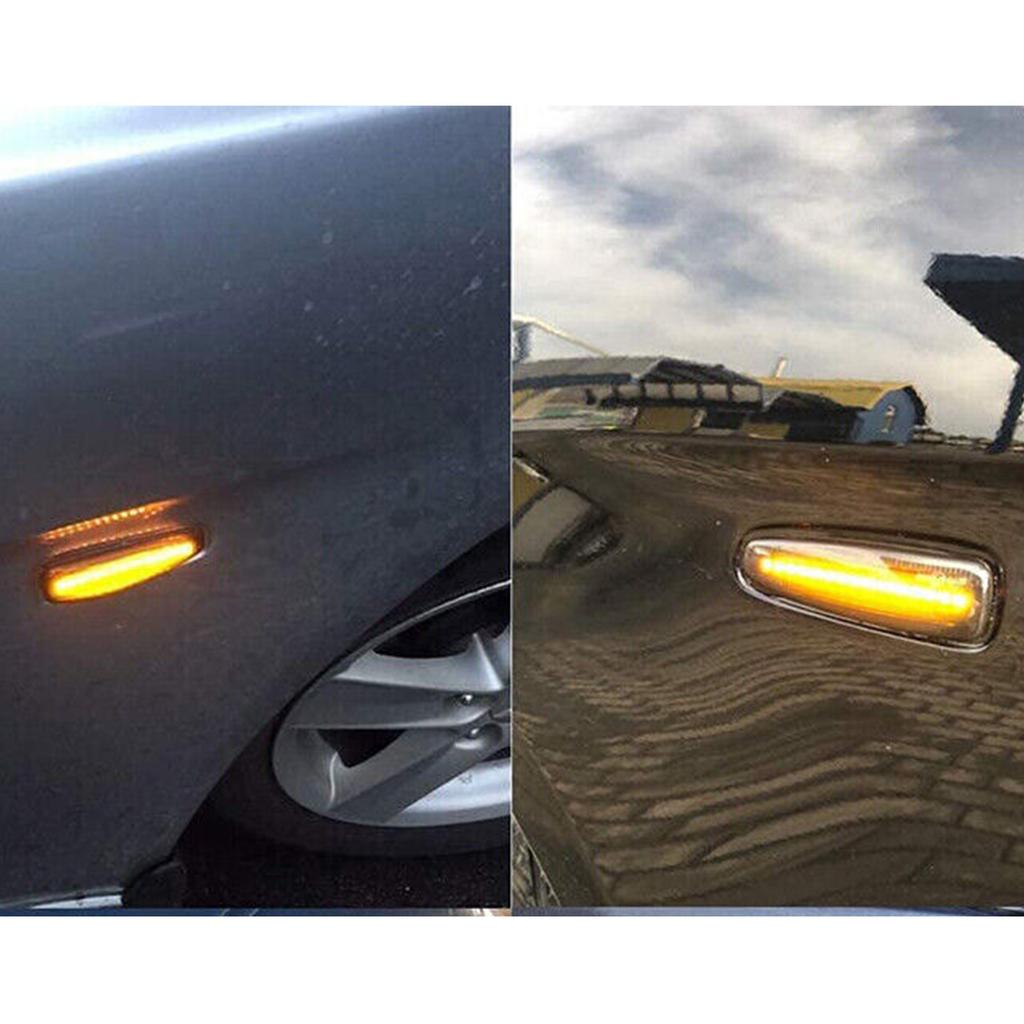 2PCS Dynamic Turn Signal Side Marker Sequential Light For Mitsubishi Lancer Evolution Evo X Outlander Sport RVR ASX Mirage 2014-2019