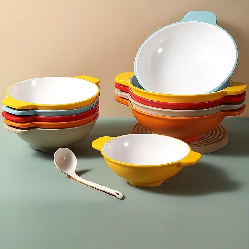 A5 Melamine Double-Handle Restaurant Bowl