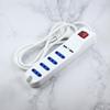 16A Double USB Italian-Style Power Strip, 1.5m Extension Cord
