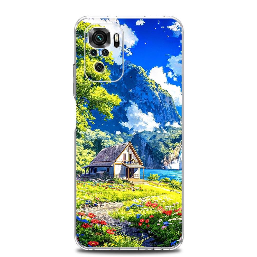 Japanese Landscape Soft TPU Phone Case For Xiaomi Redmi Note 15 14 13 12 4G 10 11 Pro Plus 5G 14C 13C 12C 10C 9A Cover