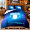 Malmö FF Pattern Bedding 3Pcs Set Custom Name, Bed Sheet And Pillowcases For Home Bedroom