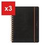 Midori Ring-Bound Notebook, Color Dot Grid, A5 - Black