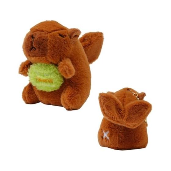 Clearstone Capybara Plush Keychain Chabimaru Tsubasa 18.5cm Brown