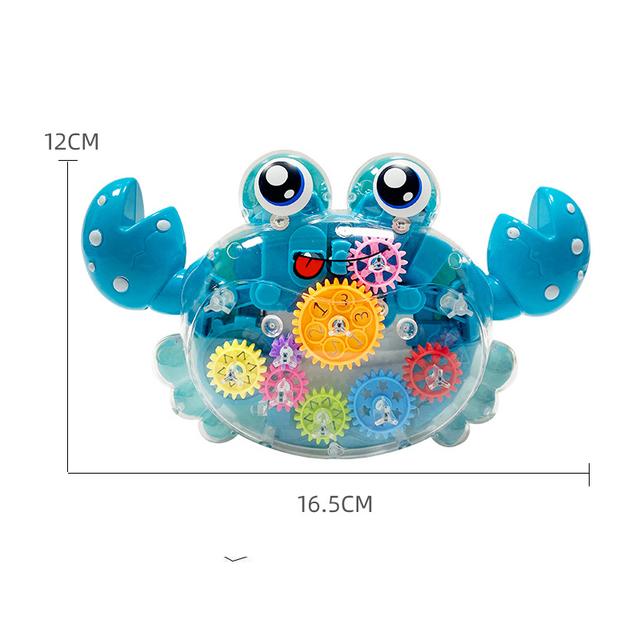 Elektrisches transparentes Konzept-Getriebeauto mit Musik, interaktives universelles Lauflernfahrzeug, Geschenkspielzeug für Kinder