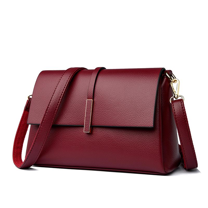 Мягкие кожаные роскошные сумки через плечо для женщин — фото 7