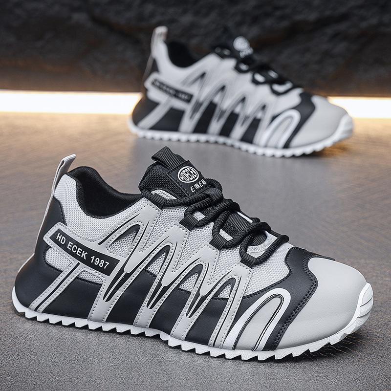 

Модная весенняя дышащая повседневная обувь для мужчин, брендовые модные кроссовки на платформе, уличные кроссовки для бега, нескользящие мужские теннисные туфли, новинка 43