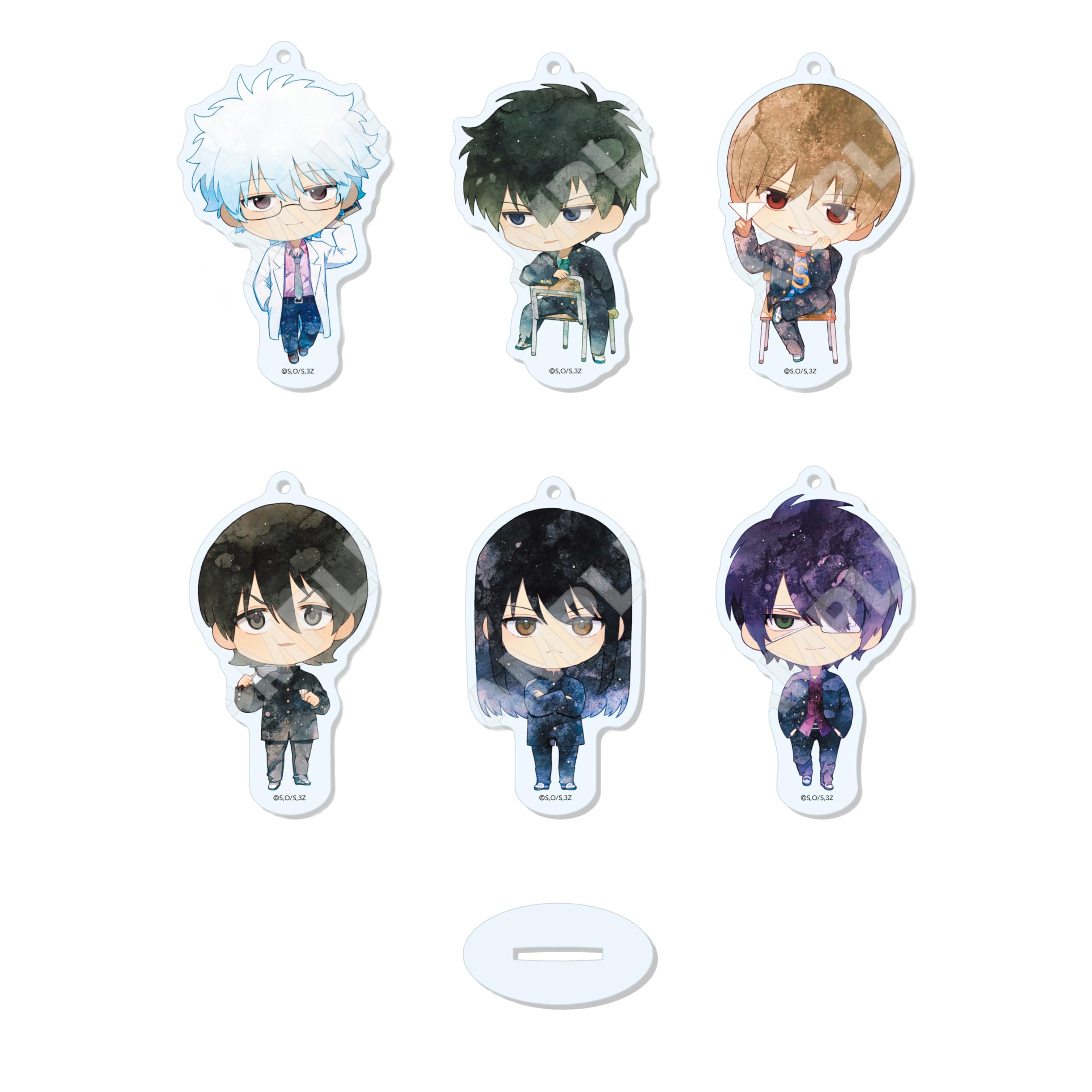 3-й год Класс Z Гинпачи Сенсей Круглая подставка Брелок Коробка из 6 штук
