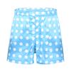 Mens Love Heart Print Soft Boxer Shorts Lightweight Loose Sports Short Pants Sleepwear Beachwear