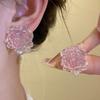 Gradient Color Flower Earrings Resin Women Earrings Vintage Floral Stud Earrings  Girls