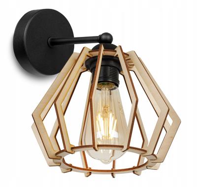 MODERN UNIQUE WOODEN LED WALL LAMP