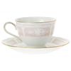 Noritake Cup & Saucer (color-changing pair set) (for coffee and tea) 220cc Lacewood Gold 2 people Blue/Pink Fine Porcelain Y6578A/1507-14
