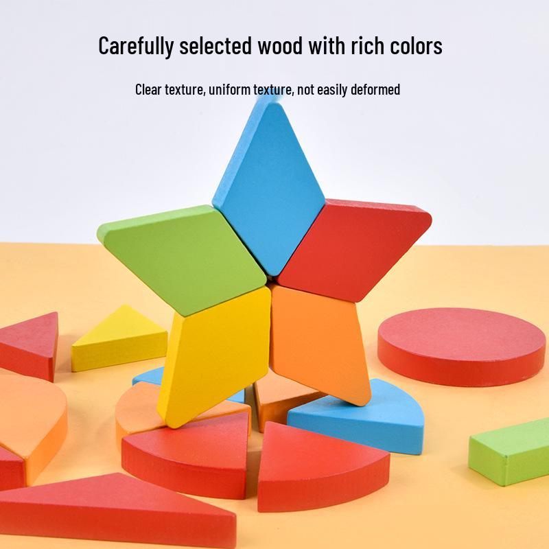 Montessori Wooden Shape Puzzle for Infants and Toddlers