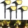 NFESOLAR Solar Garden Outdoor Solar Light with Light Automatic 2200mAh Large IP67 Security and Disaster Automatic On At Night and Automatic Off During