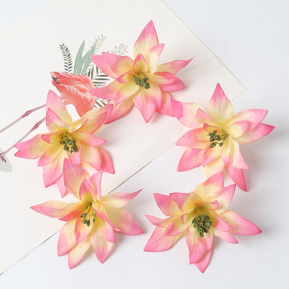 10/20/30cs 8cm Artificial Flowers Silk Fake Flowers Heads for Home Room Decor Wedding Decoration DIY Garland Gifts Accessories