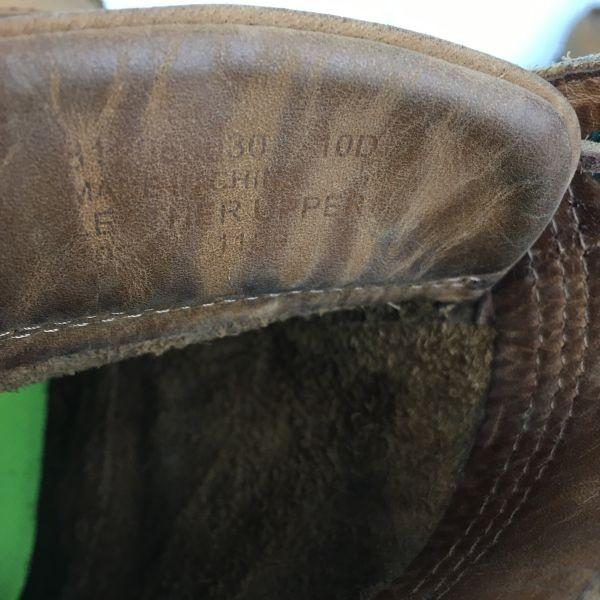 Ralph Lauren Polo Leather Short Boots 10D 27.05-28.0 Brown Work Country(USED)