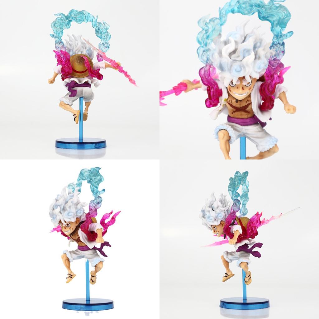 Vibrant Luffy Anime Statue In Sitting Pose Perfect For Serious Collectors And Fans