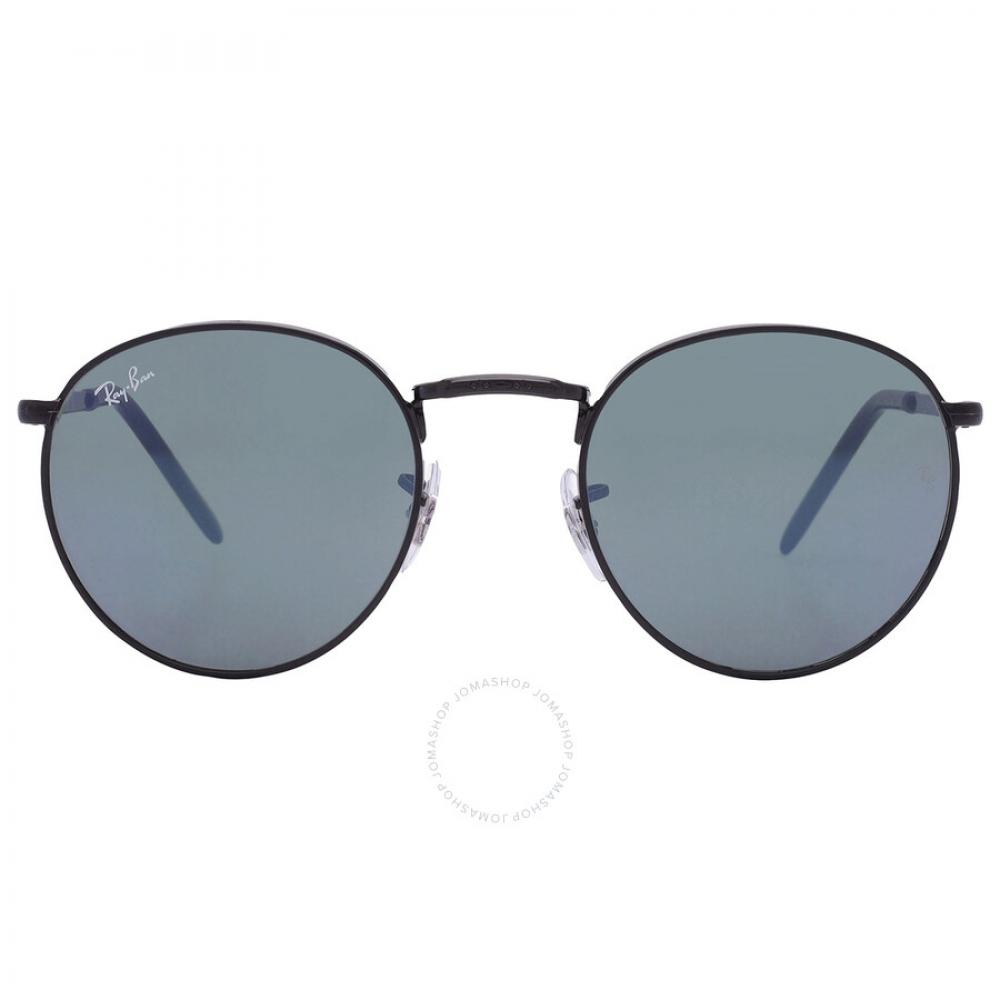

Ray Ban New Round Green Mirrored Blue Round Unisex Sunglasses RB3637 002 G1 50