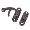 30 Pcs Hasp Hook Retro Style Iron Latch Hook Hasp for Jewelry Gift Boxes 3.2 X 2.8cm