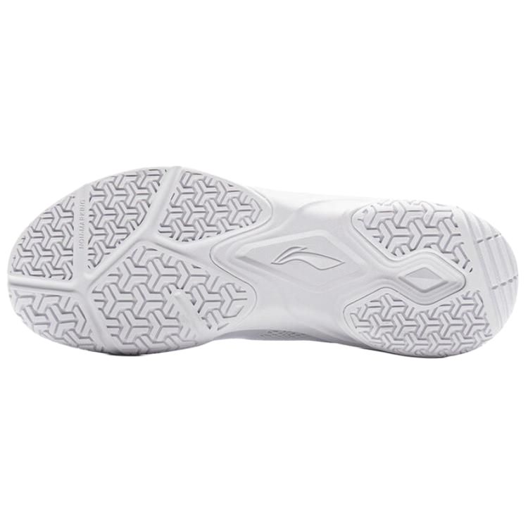 Li Ning Abrasion Resistant Breathable Low Top Badminton Shoes Unisex White AYTV015-4