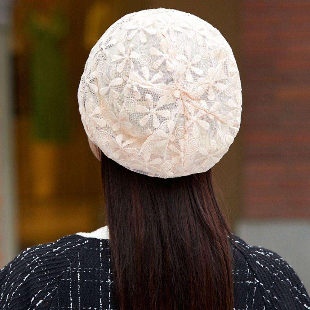 Breathable Beanies Cap Hollow Out Turban Beanies Caps Chemo Cap Crochet Slouchy Hat  Women Girls