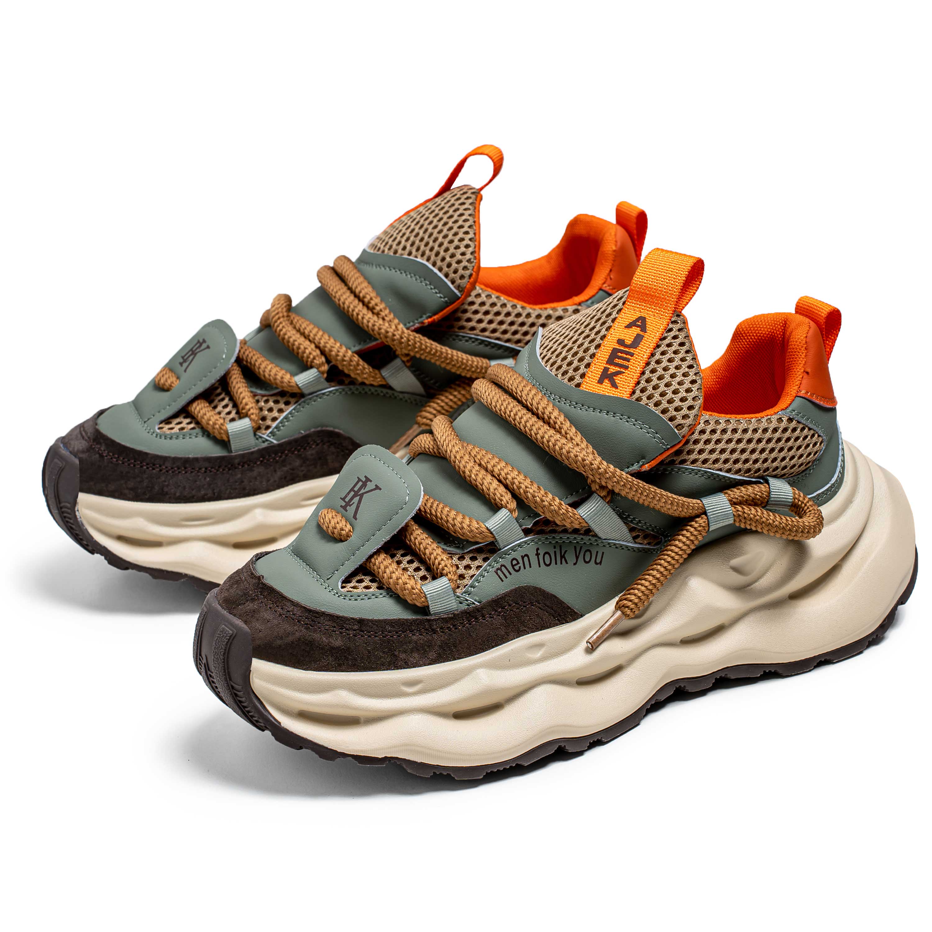 

Кроссовки мужские дизайнерские спортивные туфли модные повседневные из микрофибры кожа ткань дышащие высокие туфли на плоской платформе 39