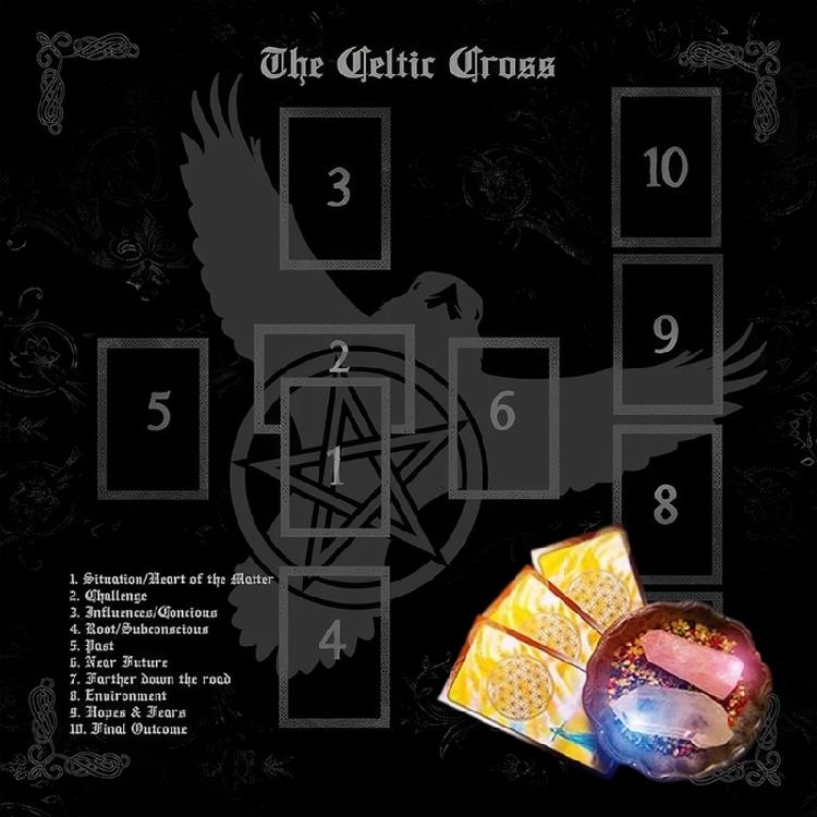 Reading Card Astrologys Tablecloth Altars Cloth Square Divinations Cards Table Cloth Witchcrafts Deck Cloth Enduring